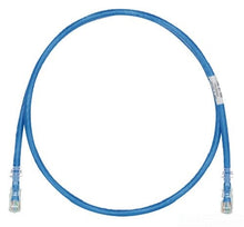 Load image into Gallery viewer, Panduit UTPSP3BUY Category-6 8-Conductor Strain Relief Clear Boot Patch Cord, 3-Feet, Blue

