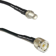 Load image into Gallery viewer, 15 feet RFC195 KSR195 Silver Plated SMA Female to TNC Male RF Coaxial Cable
