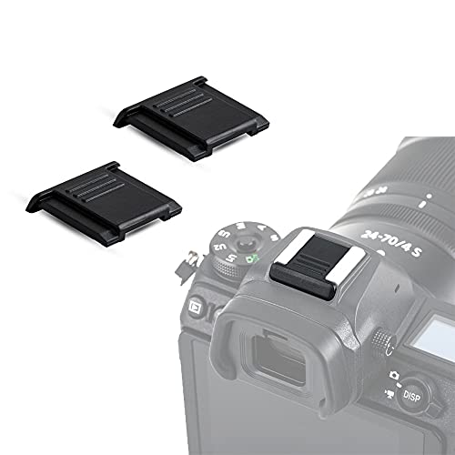 JJC 2 PCS Camera Hot Shoe Cover Cap Protector for Nikon Z9 Z50 Z7 Z6 II Z5 D6 D5 D850 D810 D780 D750 D610 D7500 D7200 D5600 D5500 D3500 Coolpix P950 P1000 Ricoh GR IIIx GRIIIx Replaces Nikon BS-1
