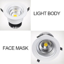 Load image into Gallery viewer, LUMINTURS 15W Dimmable COB-Chipset LED Ceiling Recessed Light Fixture Modern Decor Lamp
