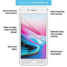 Load image into Gallery viewer, BodyGuardz - Pure 2 Edge Glass Screen Protector for Apple iPhone 6, 6s, 7, 8 Edge-to-Edge Glass Screen Protection for Apple iPhone 6, 6s, 7, 8 - CASE Friendly (Pure 2 Edge (White Edge)
