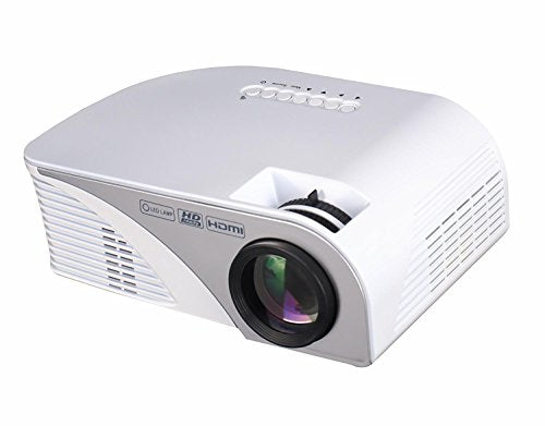 GAOHAILONG led Mini Projector 1200 Lumens 1080P Home Theather Video proyector projetor with HDMI VGA USB, White