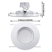 Load image into Gallery viewer, TORCHSTAR 5/6 Inch Gimbal LED Retrofit Downlight, Adjustable Recessed Ceiling Light, Dimmable 13W(100W Eqv.), 900lm, UL &amp; Energy Star Listed, CRI90, 5000K Daylight, Damp Location, Pack of 4
