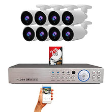 Load image into Gallery viewer, Evertech 8-Channel HD 1080P Video Security DVR Surveillance Camera Kit with Indoor /Outdoor 2.8-12mm Manual Zoom Lens 1080p HD Bullet Cameras 2TB HDD 7/24 Continuous Recording Easy Remote Access
