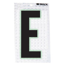 Load image into Gallery viewer, Brady 3000-E, 52196 2.375&quot; x 1.5&quot; Vinyl 3000 Glow in The Dark Letter Label w/Legend: E, 20 Packs of 10 pcs
