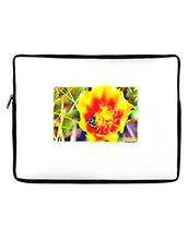 Load image into Gallery viewer, TooLoud Bee Cactus Watercolor 17&quot; Neoprene Laptop Sleeve 14&quot; x 10&quot; Landscape
