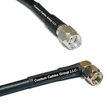 Load image into Gallery viewer, 10 feet RFC195 KSR195 Silver Plated RP-SMA Male to SMA Male Angle RF Coaxial Cable
