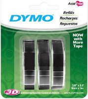 Dymo 1741670 3 Pack Black 3/8
