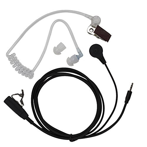 AOER 1 Pin Covert Acoustic Tube Earpiece Headset for Talkabout Walkie Talkie Two Way Radio Motorola Cobra Microtalk CXT390 CXT545 CXT531 CXT195 CXT135 CXT145