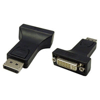 4xem 4XDPMDVIFA Adapter 24+5 Pin Combined DVI (F) to 20 Pin DisplayPort (M), Black