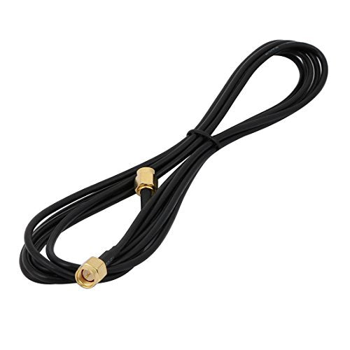 Aexit RG174 Antenna Distribution electrical WiFi Pigtail Cable SMA Male to Male Connector 2 Meters Length