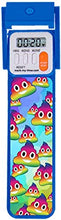 Load image into Gallery viewer, Mark-My-Time 3D Rainbow Poop Emoji Digital LED Book Light Digital Bookmark Reading Timer - Blue
