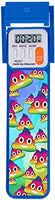 Mark-My-Time 3D Rainbow Poop Emoji Digital LED Book Light Digital Bookmark Reading Timer - Blue