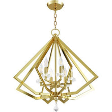 Load image into Gallery viewer, Livex Lighting 50666-02 Chandelier, Polished Brass
