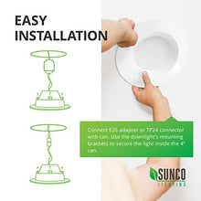 Load image into Gallery viewer, Sunco Lighting 10 Pack 4 Inch LED Recessed Downlight, Baffle Trim, Dimmable, 11W=40W, 3000K Warm White, 660 LM, Damp Rated, Simple Retrofit Installation - UL + Energy Star
