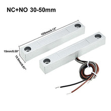 Load image into Gallery viewer, uxcell Rolling Door Contact Magnetic Reed Switch Alarm with 3 Wires for N.O./N.C. Applications MC-58
