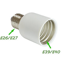 Load image into Gallery viewer, E26/E27 Medium Edison Screw - E39/E40 Mogul Base Light Bulb Socket Lamp Enlarger Converter Adapter (1pcs/Pack)
