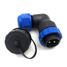 Load image into Gallery viewer, SZJELEN SD20 2Pin Elbow Waterproof Plug and Socket IP67,Aviation Cable Connector,Electrical Power Wire Connectors (2PIN)
