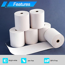 Load image into Gallery viewer, NineLeaf 2 Roll Non-Adhesive White Continuous Receipt Paper POS Thermal Label Compatible for Dymo 30270 2-1/4&quot; x 300ft (57mm x 93m) for LabelWriter 400 Duo, 450 Duo, 450 Turbo 4XL Label Printers
