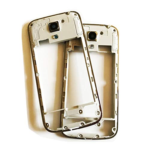 Middle Chassis Plate Bezel Housing Frame Bezel Housing with Power Volume Button for Samsung Galaxy S4 Mini I9195