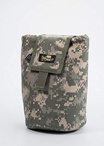 LensCoat LensPouch Camouflage Lens Pouch Protection Roll Up Molle Pouch Large, Digital Camo (lcruldc)