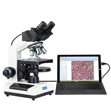 Load image into Gallery viewer, OMAX 40X-2000X Digital Binocular Phase Contrast Compound Microscope with Built-in 3.0MP USB and Turret Phase Contrast Kit
