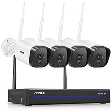 Load image into Gallery viewer, [Upgraded 2k] ANNKE 3MP Wireless Security Camera System, 8 Channel 5MP WiFi NVR with 4Pcs 3MP Weatherproof IP Cameras, Work with Alexa, 100ft Night Vision, Smart Motion Alerts, NO Hard Drive-WS300
