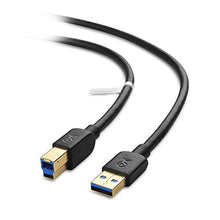 Load image into Gallery viewer, Cable Matters USB 3.0 Cable (USB 3 Cable, USB 3.0 A to B Cable) in Black 6 Feet
