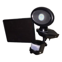 Maxsa 44643-CAM-BK Black Solar Security Video Camera and Spotlight