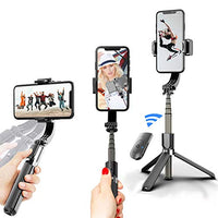 inDigi Pocket GTS 1 - Single Axis Smartphone Gimbal Handheld Stabilizer, Tripod, & Selfie Stick Vlog YouTube Live Video