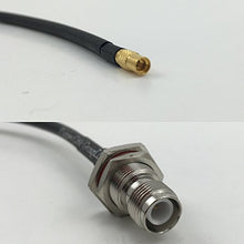 Load image into Gallery viewer, 12 inch RG188 MMCX FEMALE to RP-TNC FEMALE BULKHEAD Pigtail Jumper RF coaxial cable 50ohm Quick USA Shipping
