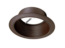 Load image into Gallery viewer, NICOR Lighting 6 inch Oil-Rubbed Bronze Recessed Baffle Trim, Fits 6 inch Housings (17510OB-OB)
