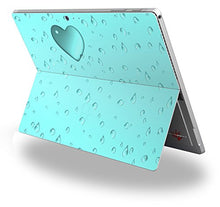 Load image into Gallery viewer, Raining Neon Teal - Decal Style Vinyl Skin fits Microsoft Surface Pro 4 (Surface NOT Included)
