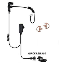 Load image into Gallery viewer, Tactical Ear Gadgets Ep1323 Qr Hawk Lapel Microphone For Motorola Xts5000 Xts3000 Xts2500 Radio (Blac
