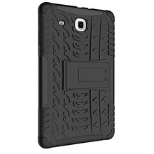 Load image into Gallery viewer, Galaxy Tab E 9.6 Case, Protective Cover Double Layer Shockproof Armor Case Hybrid Duty Shell Anti-Slip with Kickstand for Tablet Samsung Galaxy Tab E 9.6 SM-T560/T561/T565/T567V 4G LTE Version Black
