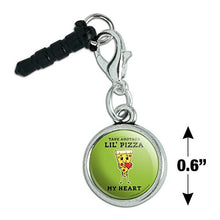 Load image into Gallery viewer, Take Another Lil&#39; Pizza Piece of My Heart Funny Humor Mobile Cell Phone Headphone Jack Charm fits iPhone iPod Galaxy
