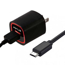 Load image into Gallery viewer, 18W USB Adaptive Fast Home Charger 6ft Cable Smart Detect Adapter Travel Wall AC Power Long Data Cord Black for Samsung Galaxy Tab 4 Nook 7.0 10.1, E Nook 9.6, S2 Nook 8.0 - Verizon Ellipsis 7, 8
