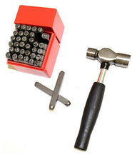 Load image into Gallery viewer, ToolUSA Toolusa Premium Capital Letter And Alphabet Punch Set With Ball Pein Hammer: KIT-TZ9098
