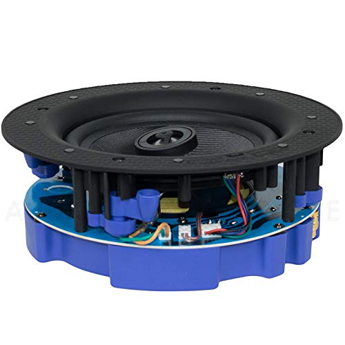 Gravity Premium SG-6Hi 6.5 200 Watts Flush Mount in-Wall in-Ceiling 2-Way Universal Home Speaker System with Polypropylene Cone Titanium Tweeter Stereo Sound Easy to Install Adapter