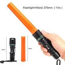 Load image into Gallery viewer, Ultra Fire 11 Inch Signal Traffic Wand Led Flashlight With Strobe Mode, Wrist Strap Lanyard, 250 Lume
