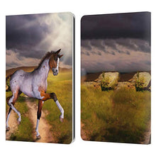 Load image into Gallery viewer, Head Case Designs Officially Licensed Simone Gatterwe The Little Foal Horses Leather Book Wallet Case Cover Compatible with Kindle Paperwhite 1 / 2 / 3
