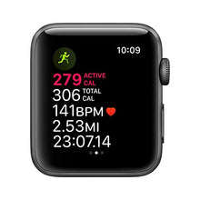 Load image into Gallery viewer, (Renewed) Apple Watch Series 3 (GPS, 38MM) - Space Gray Aluminum Case with Gray Sport Band
