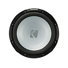 Load image into Gallery viewer, 2 Kicker 45KMF104 10&quot; Weather-Proof Subwoofers for Freeair Applications - 2 Kicker 45KMG10W 10&quot; LED Grilles (White)
