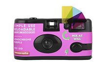 Load image into Gallery viewer, Lomography Simple Use Reloadable Film Camera LomoChrome Purple
