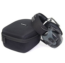 Load image into Gallery viewer, caseling Hard Case Fits Howard Leight by Honeywell Impact Pro Sound Amplification Electronic Shooting Earmuff (R-01902) - Includes Mesh Pocket for Accessories.
