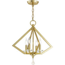 Load image into Gallery viewer, Livex Lighting 50664-02 Mini Chandelier, Polished Brass
