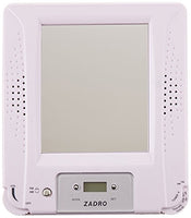 Zadro Z Fogless Stereo Shower Radio with Mirror and Digital Clock, 6.8-Inch