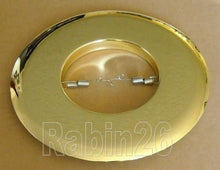 Load image into Gallery viewer, 6&quot; RECESSED Can LIGHT Open Metal TRIM RING R30 PAR30 SHINY GOLD BRASS REFLECTOR
