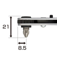 Load image into Gallery viewer, Anex Ultra Low Profile Offset Ratcheting Screwdriver 90 Degree Angled For Tight Area (Magnetic 5 Bit
