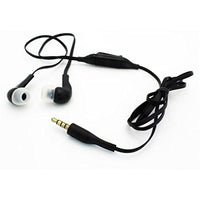 Sound Isolating Hands-Free Headset Earphones Earbuds Mic Dual Headphones Stereo Flat Wired 3.5mm [Black] for T-Mobile LG K7 - T-Mobile LG Optimus L70 - T-Mobile LG Optimus L90